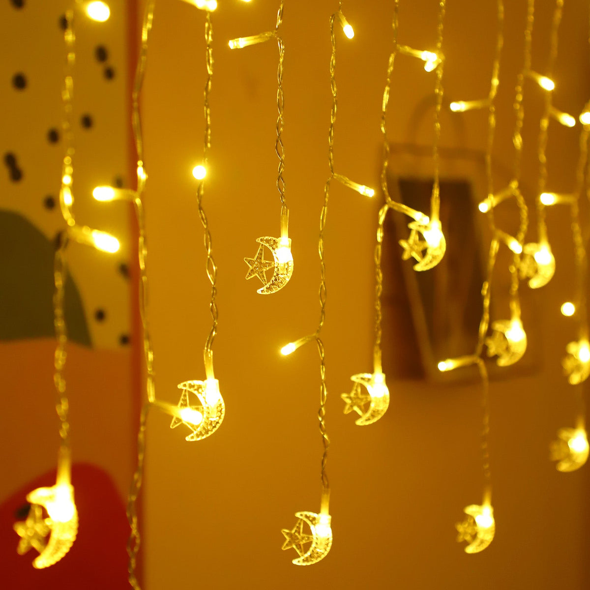 LED Curtain Icicle String Light 3M 96LEDs for Window and Party Decor view 8