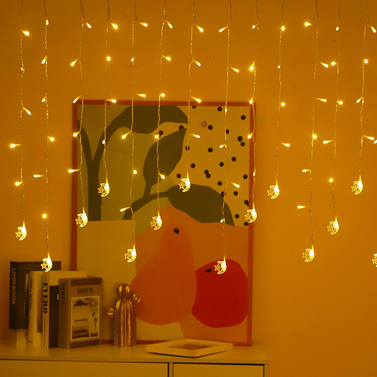 LED Curtain Icicle String Light 3M 96LEDs for Window and Party Decor view 7
