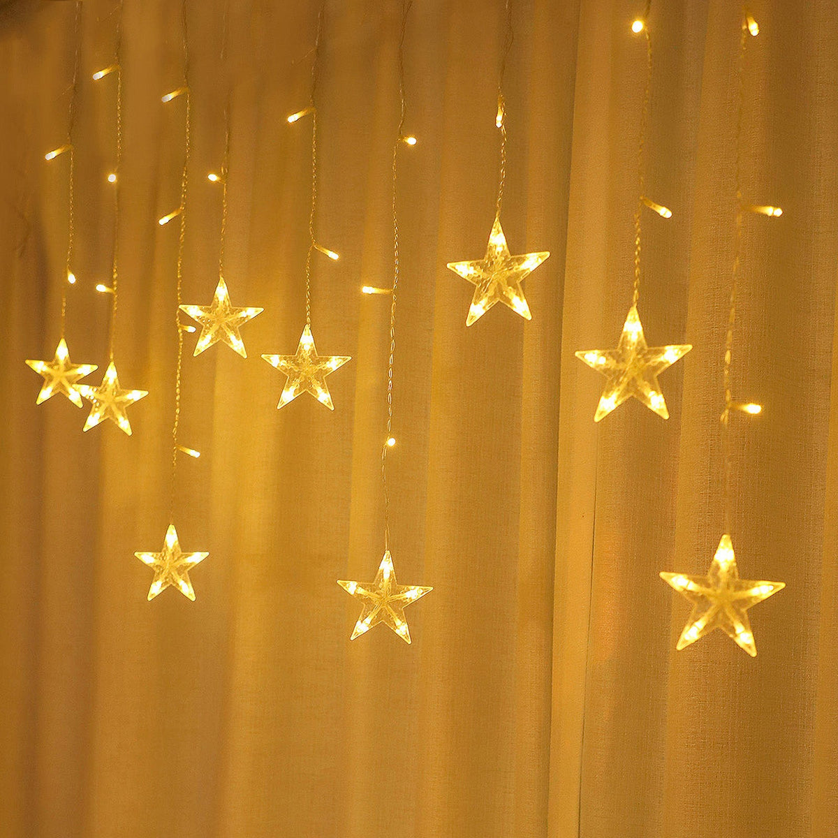Waterproof LED Curtain Icicle String Light 2M 62LEDs for Window Decor
