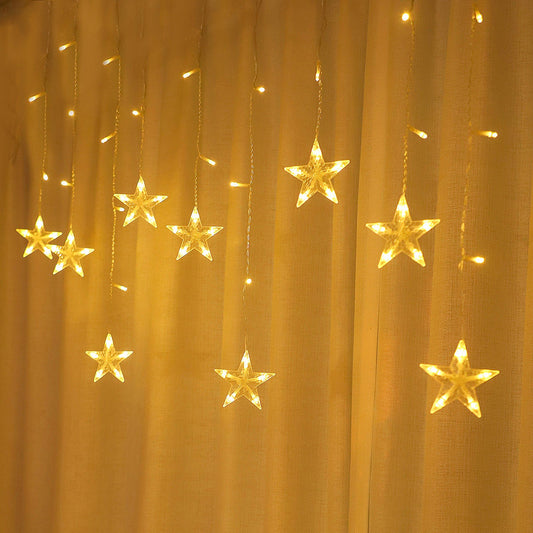 Waterproof LED Curtain Icicle String Light 2M 62LEDs for Window Decor