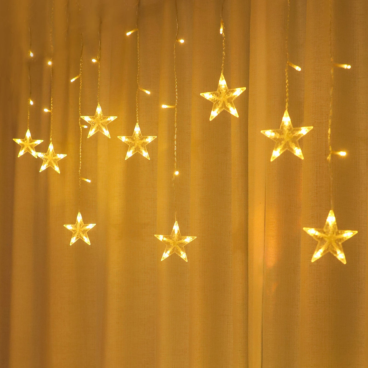 Waterproof LED Curtain Icicle String Light 2M 62LEDs for Window Decor view 3
