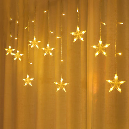 Waterproof LED Curtain Icicle String Light 2M 62LEDs for Window Decor view 3