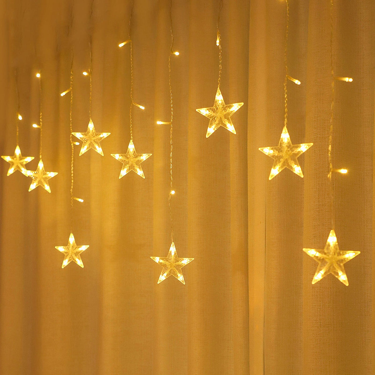 Waterproof LED Curtain Icicle String Light 2M 62LEDs for Window Decor view 4
