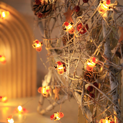 Copper Wire LED String Lights Christmas Pattern for Bedroom Decor view 4