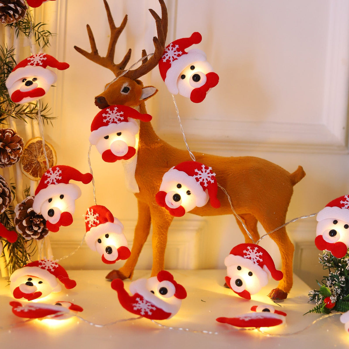 Christmas Pattern String Light 1.5M 10LEDs for Tree and Window Decor view 9