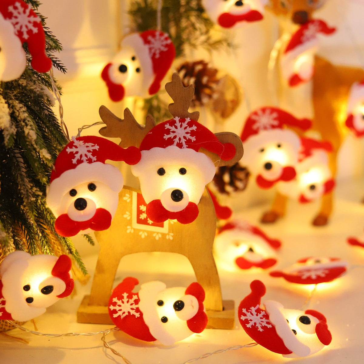 Christmas Pattern String Light 1.5M 10LEDs for Tree and Window Decor view 10