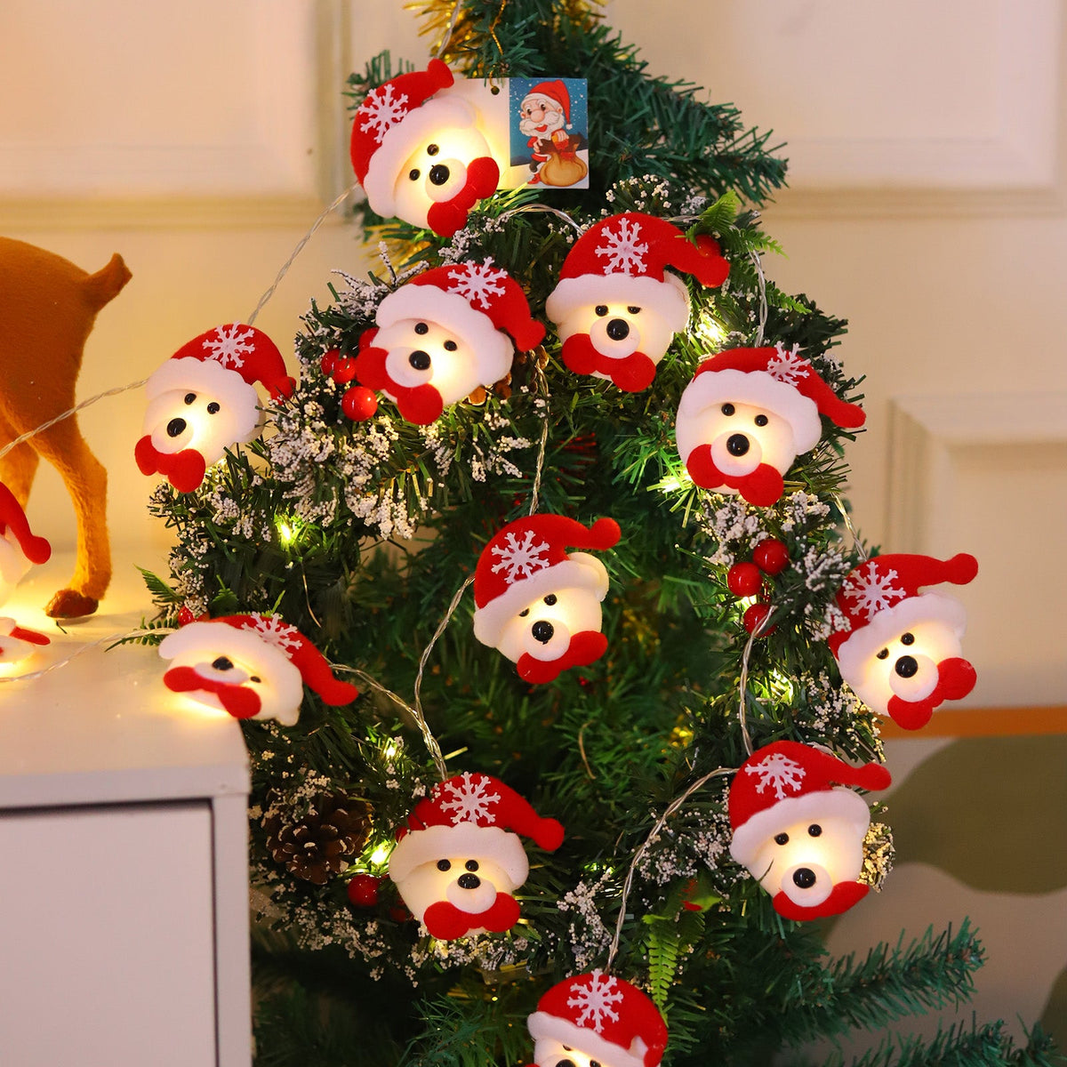 Christmas Pattern String Light 1.5M 10LEDs for Tree and Window Decor view 11
