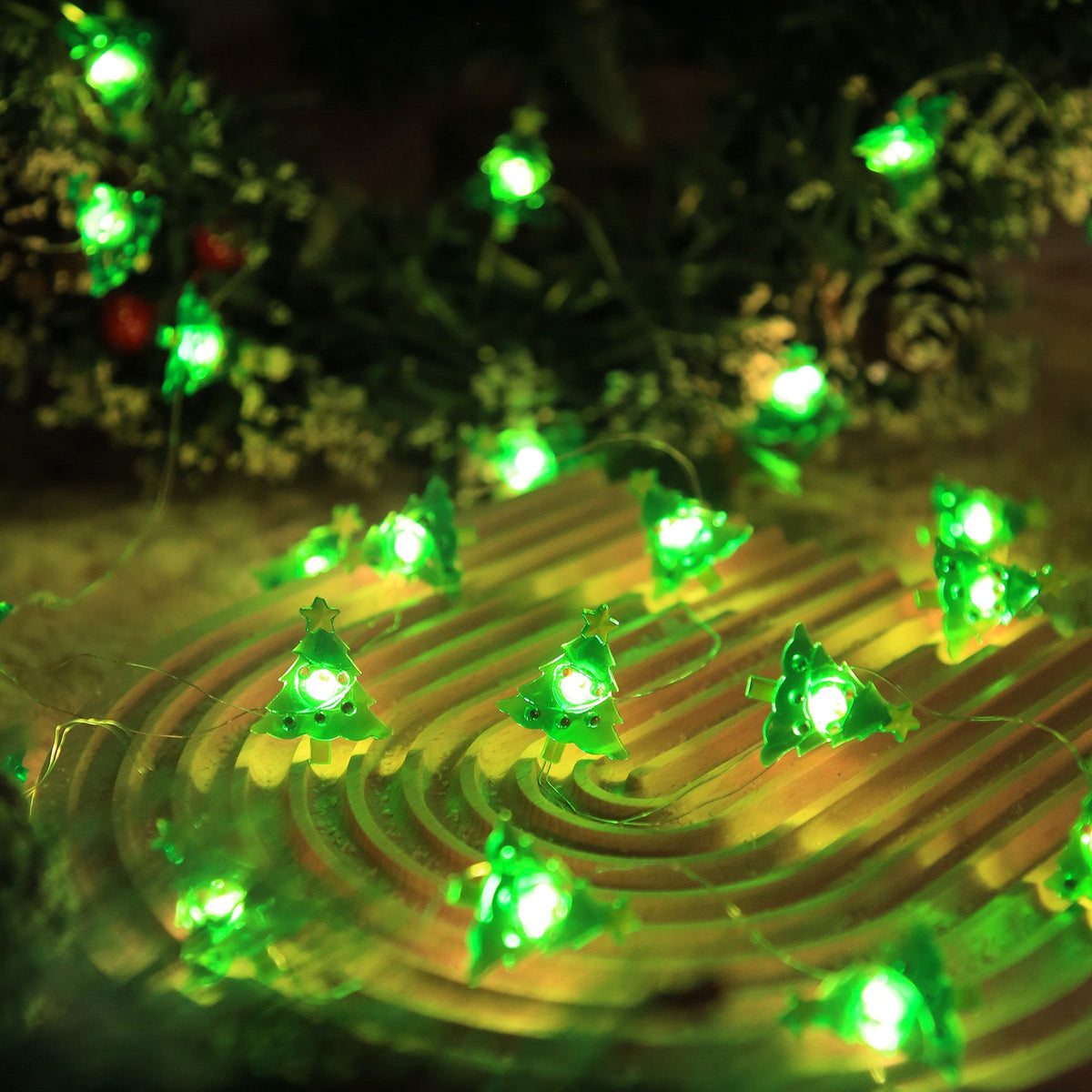 Copper Wire LED String Lights Christmas Pattern for Bedroom Decor view 14