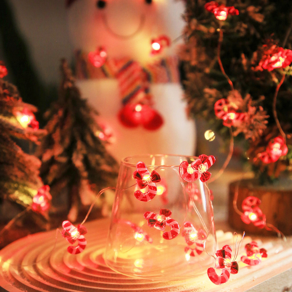 Copper Wire LED String Lights Christmas Pattern for Bedroom Decor view 10