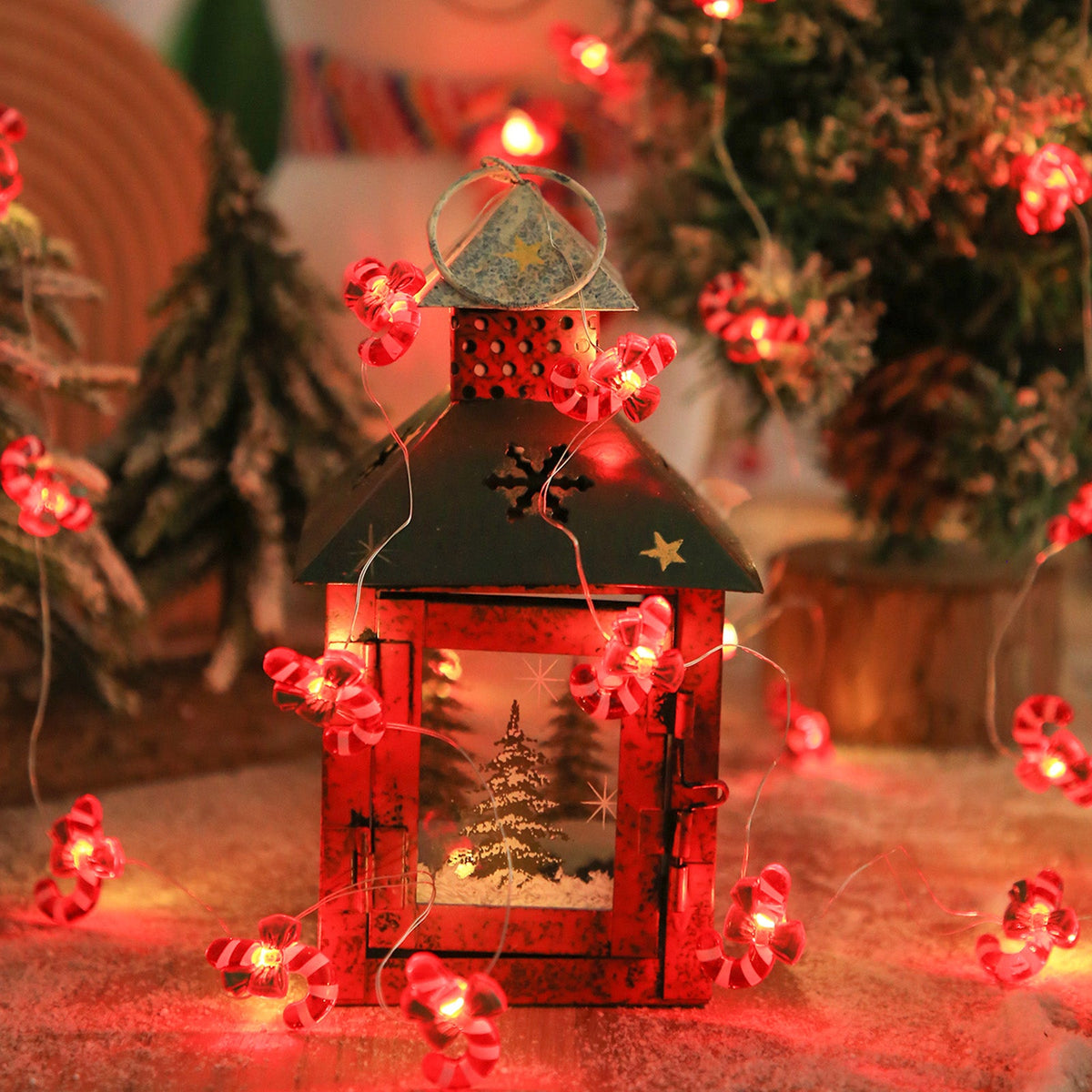Copper Wire LED String Lights Christmas Pattern for Bedroom Decor view 11