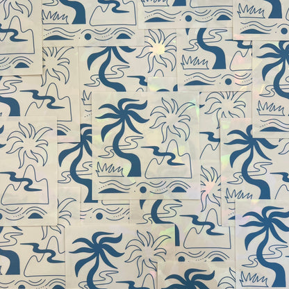Oasis Sun Catcher Sticker for Home Windows and Rainbow Decor