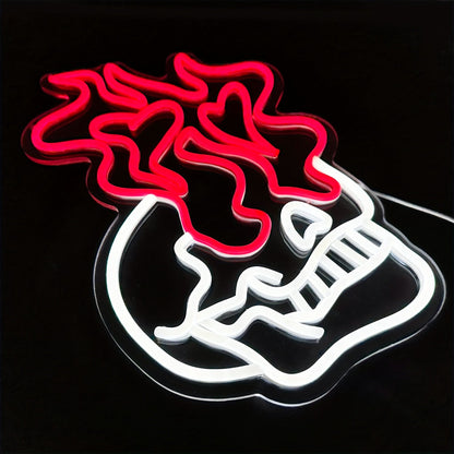 Skeleton Ghost LED Neon Light for Bedroom Bar and Wall Decor view 3