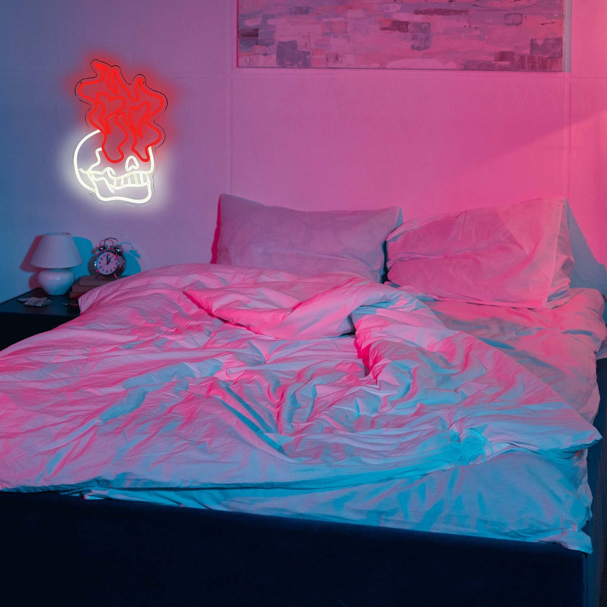Skeleton Ghost LED Neon Light for Bedroom Bar and Wall Decor