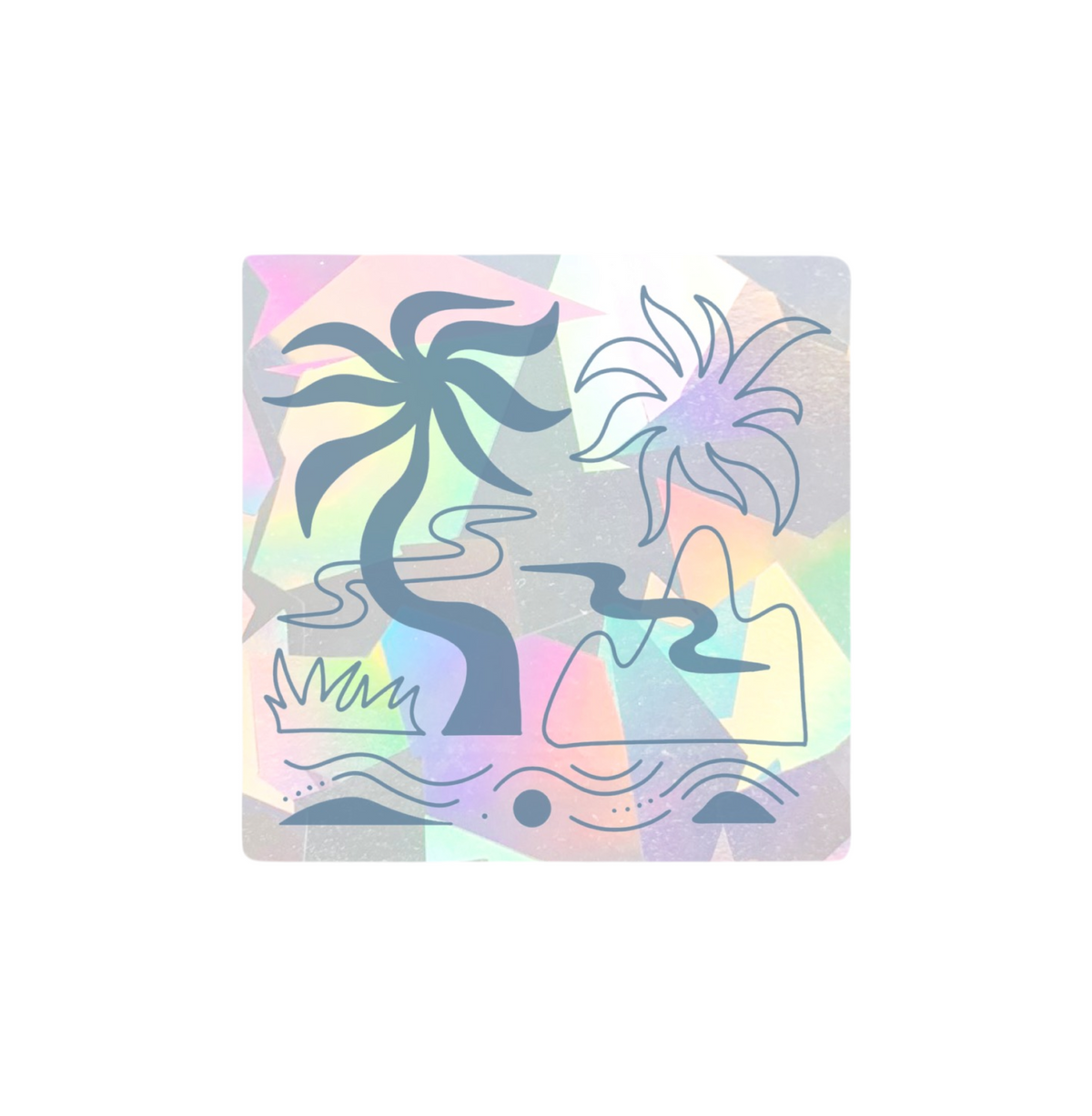 Oasis Sun Catcher Sticker for Home Windows and Rainbow Decor view 2