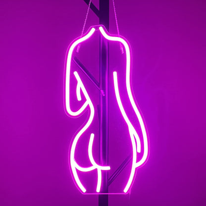 Lady Back Neon Sign Art Wall Lights for Bar Club Bedroom Decor view 2