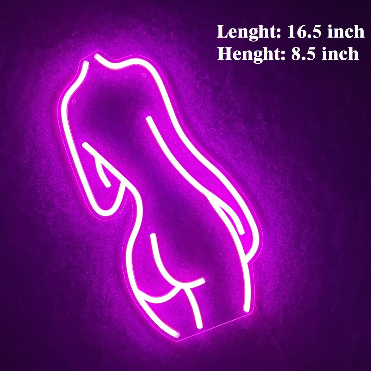 Lady Back Neon Sign Art Wall Lights for Bar Club Bedroom Decor view 3