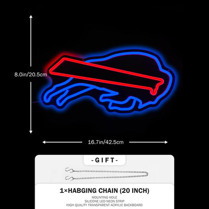 Football Neon Sign LED Lights for Bedroom Man Cave Football Club Bar view 5