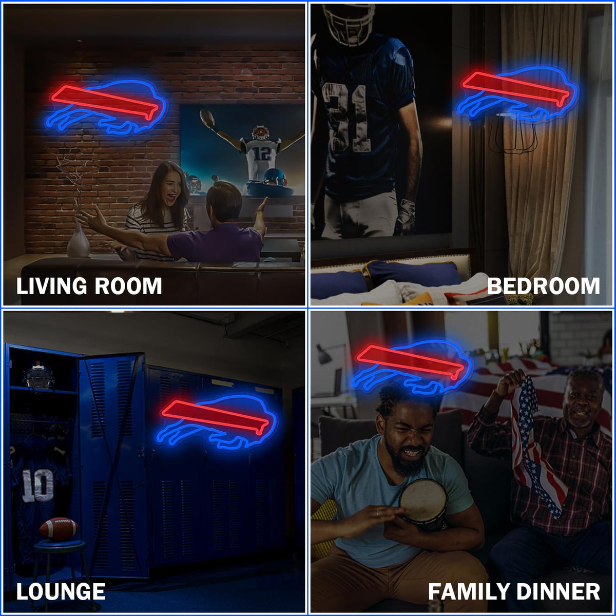 Football Neon Sign LED Lights for Bedroom Man Cave Football Club Bar view 6