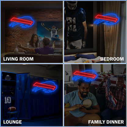 Football Neon Sign LED Lights for Bedroom Man Cave Football Club Bar view 6