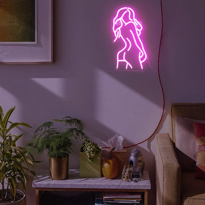 Lady Neon Sign Pink LED Bedroom Lights for Wall Decor and Bars view 7