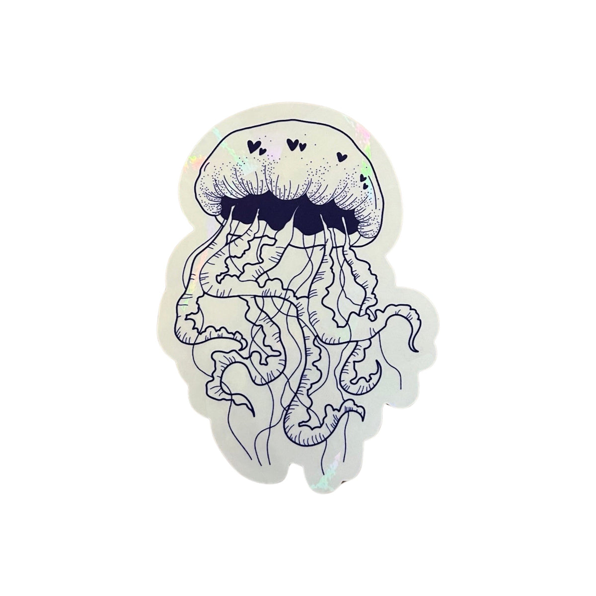 Jellyfish Sun Catcher Sticker for Home Windows and Rainbow Decor